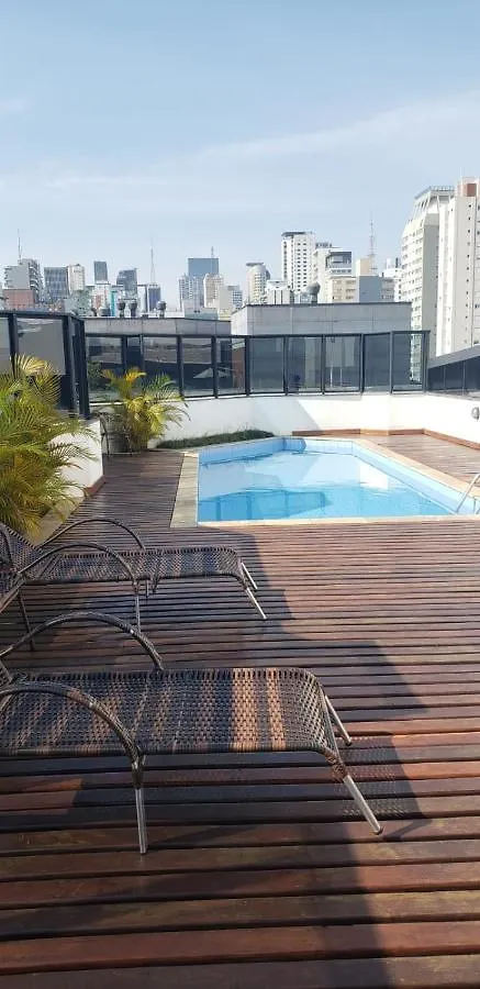 Apto 26 Com Smart Tv E Wifi Vivo Fibra Columbia Resid Ao Lado Pamplona Shopping Jardins - São Paulo Apartmán